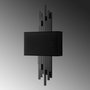 Opviq Axís - 15104 Lámpara de Pared de Metal y Tela Negra